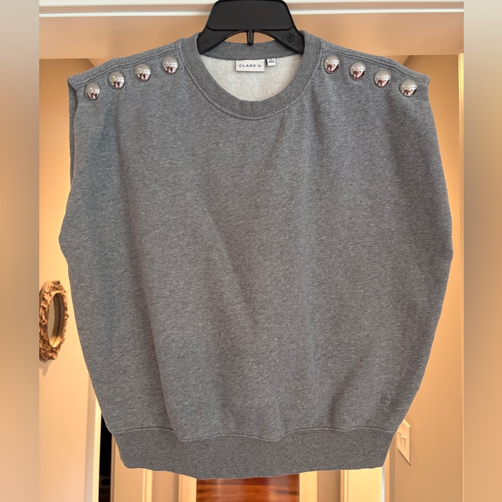 Clare V Le Vest with Silver Studs
